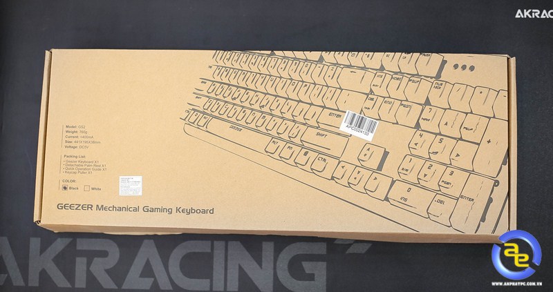 hộp b&agrave;n ph&iacute;m Geezer GS2 RGB