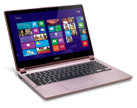 Laptop Acer Aspire V5 với thiết kế thời trang