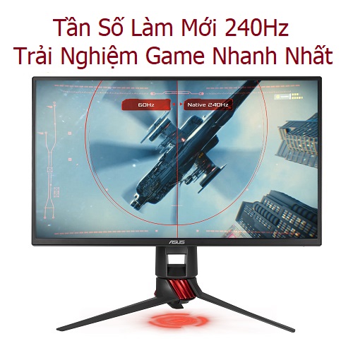 Màn Hình Gaming ASUS ROG Strix XG258Q 240Hz 1ms G-SYNC Compatible, Adaptive-Sync Full HD Aura