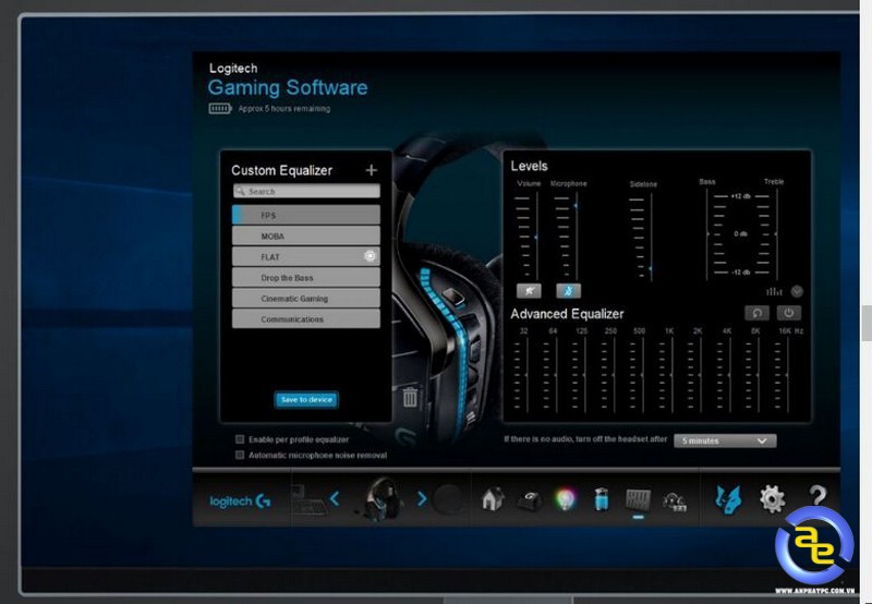 phần mềm Logitech G933