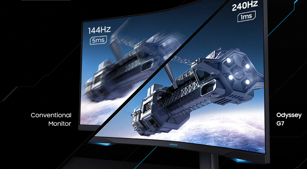Màn hình Samsung Odyssey G7 LC27G75TQSEXXV 26.9 inch/2K/VA/240Hz/1ms/Cong