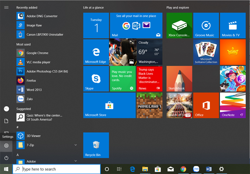 Làm thế nào để thay thế Microsoft Edge như là trình duyệt mặc định trên Windows 10 ?