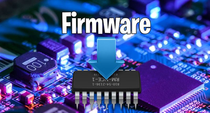 Firmware chứa tập lệnh được lưu trữ trên một bộ nhớ/chip nhớ