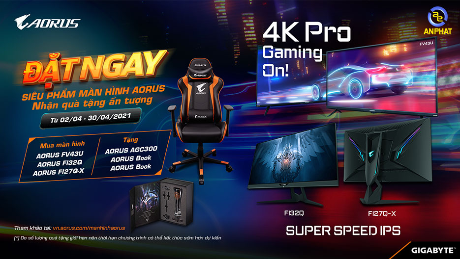 MUA MÀN HÌNH AORUS THẾ HỆ MỚI - NHẬN QUÀ CỰC KHỦNG