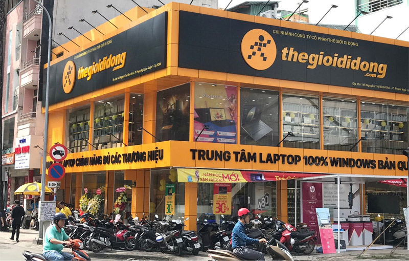 Một showroom của chuỗi cửa hàng Thế giới di động