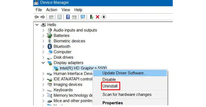 Cách gỡ driver đồ họa trên máy tính