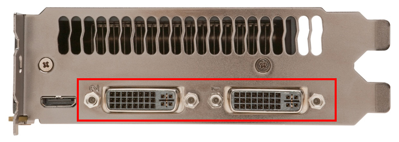 Cổng D-DVI Dual Link trên card màn hình hỗ trợ 2K