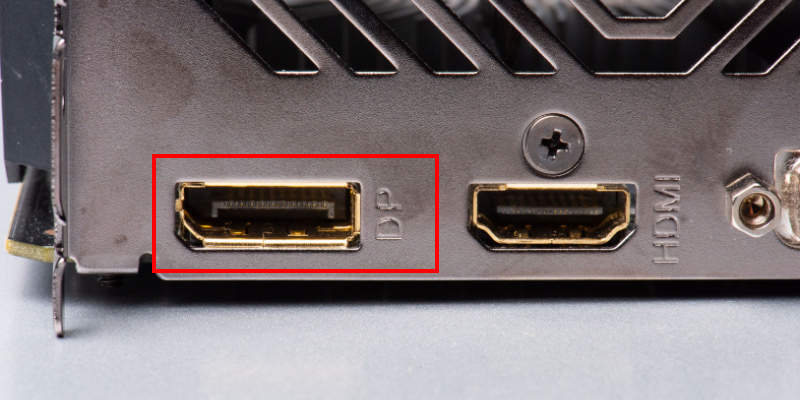 Cổng DisplayPort trên card màn hình hỗ trợ 2K