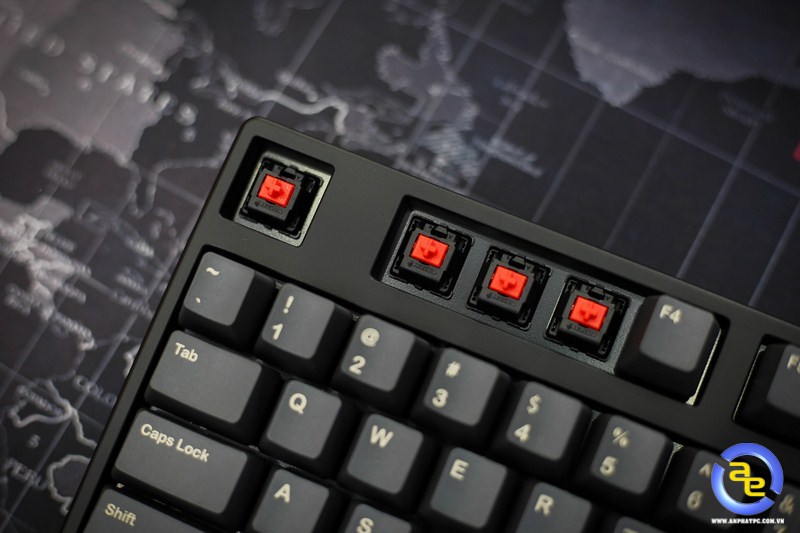 bàn phím sử dụng switch Cherry MX Red