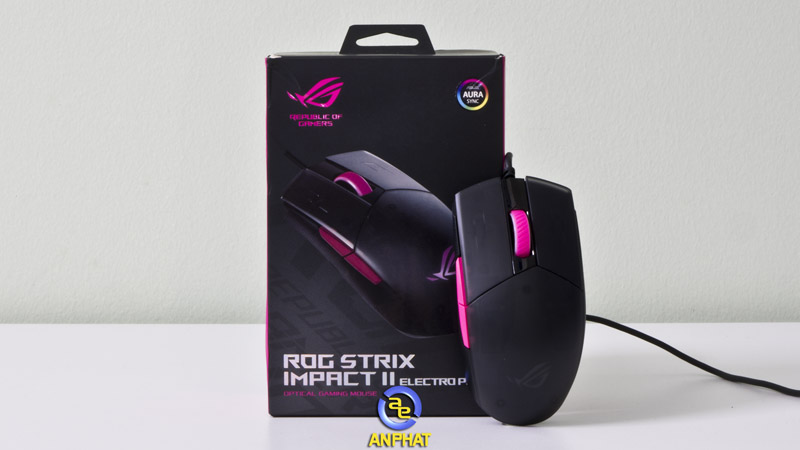 Asus ROG Strix Impact II Electro Punk Optical Gaming Mouse – Chuột Quang Dây ROG