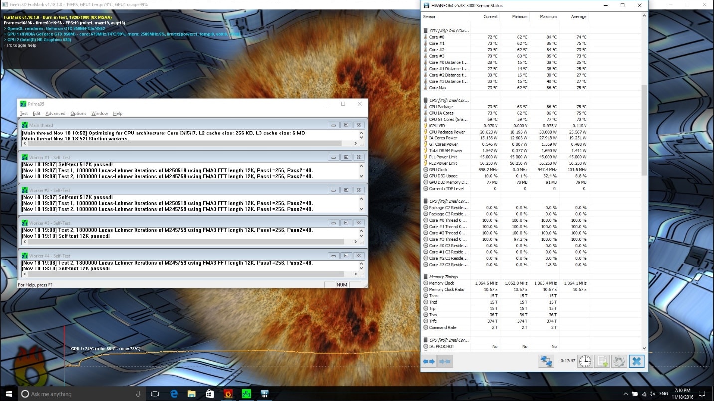 Laptop MSI GL62 6QE-1222XVN