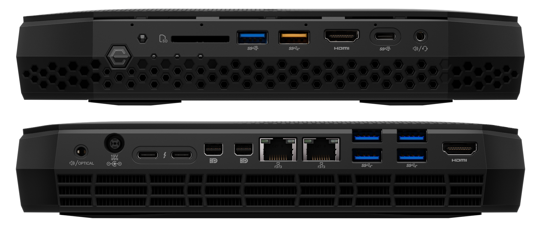 Kết quả hình ảnh cho PC Intel NUC Kit NUC8i7HVK Hades Canyon
